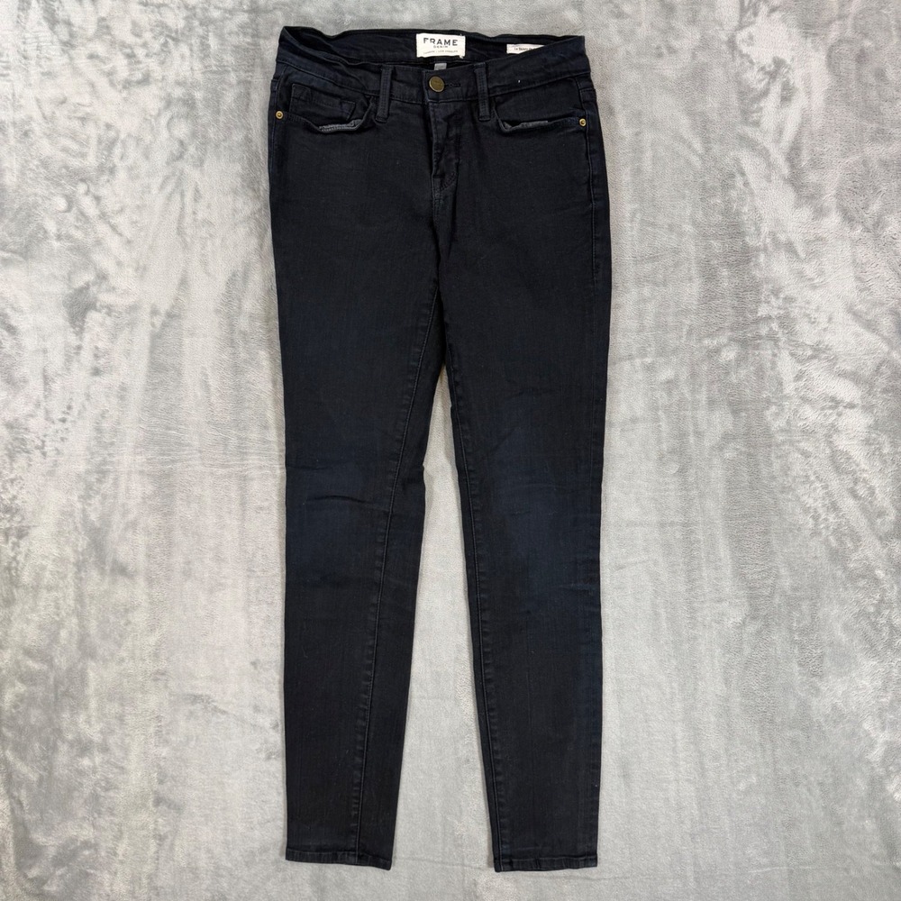 Frame Le Skinny de Jeanne Jeans Women's Size 25 Blue Dark Wash Denim